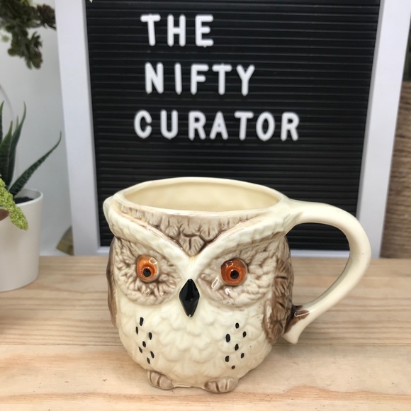 Other - 3/$25 🌺 Vintage Brown Owl 3D Mug